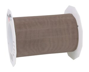 Organza sheer 25-m-rouleau 112 mm taupe