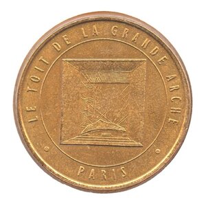 Mini médaille monnaie de paris 2007 - le toit de la grande arche