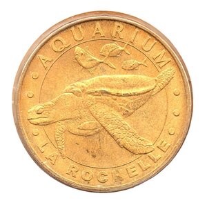 Mini médaille Monnaie de Paris 2009 - Aquarium de la Rochelle (tortue imbriquée)