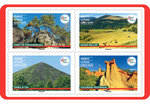 Carnet 12 timbres - France terre de tourisme - Sites naturels - Lettre verte