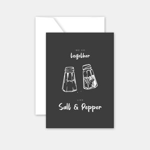 Carte pour dire un mot - salt and pepper