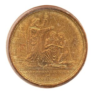 Mini médaille monnaie de paris 2008 - la numismatique du mariage  par henri terisse