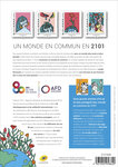 Collector 4 timbres - Un monde en commun en 2101 - Lettre internationale