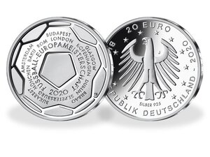 Pièce de monnaie 20 euro Allemagne 2020 J argent – Championnat d’Europe de football (UEFA)
