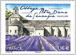 Timbre - Abbaye Notre-Dame de Sénanque - Lettre verte