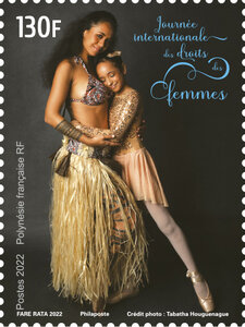 Timbre Polynésie Française - Journée internationale des droits des femmes - Danse
