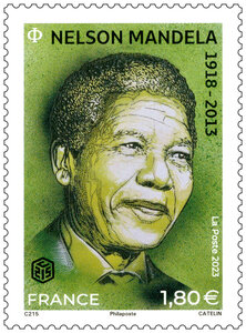 Timbre - Nelson Mandela (1918-2013) - Lettre internationale
