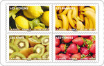 Carnet de 12 timbres - Fruits à savourer - Lettre Verte