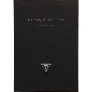Carnet dessin noir flying spirit a4 - 50 feuilles - 90g - clairefontaine