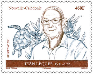 Timbre Nouvelle Calédonie - Hommage à Jean Lesques (1931 - 2022)