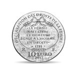 Pièce de monnaie 10 euro France 2017 argent BE – Olympe de Gouges