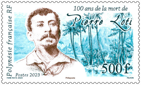Timbre Polynésie Française - 100 ans de la mort de Pierre Loti