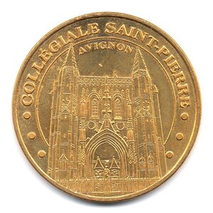 Mini médaille monnaie de paris 2008 - collégiale saint-pierre