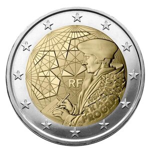 2 euro commemorative 2022 : france (35 ans du programme erasmus)