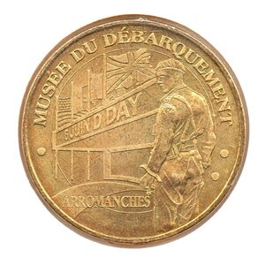 Mini médaille monnaie de paris 2008 - musée du débarquement (le soldat britannique)