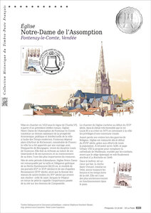 Document philatélique - Notre-Dame de l’Assomption de Fontenay-le-Comte