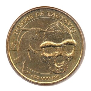 Mini médaille monnaie de paris 2007 - homme de tautavel