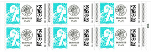 Carnet de 6 timbres Marianne de l'avenir - Lettre Services Plus