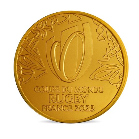 Coupe du monde de rugby France 2023 - Monnaie de 1/4€ - Emblème