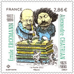 Timbre - Emile Erckmann-& Alexandre Chatrian