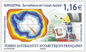 Timbre TAAF - Survostral - Surveillance de l'océan Austral