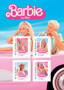 Collector 4 timbres - Barbie - Lettre Verte
