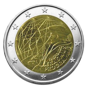 2 euro commemorative 2022 : italie (35 ans du programme erasmus)