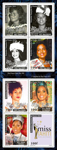 Carnet 6 timbres - Polynésie Française - Carnet Miss Tahiti - 2023