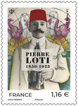 Timbre - Pierre Loti (1850-1923) - Lettre verte